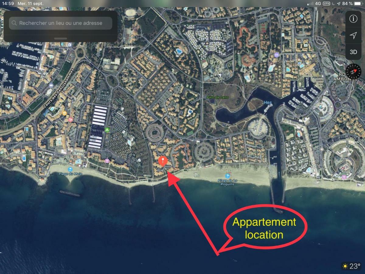 Residence Le Neptuna T2 Direct Plage Wifi Clim แอกด์ ภายนอก รูปภาพ
